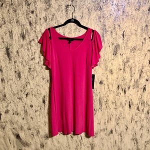 NWOT | MSK Flutter Cold Shoulder Cap Dress
